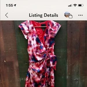 Anthropologie Mcginn floral wrap dress